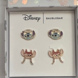 BaubleBar Disney Stitch Earrings - Blue and Red